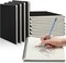 12 Pack Sketch Books Bulk 7.5" x 10" Spiral Bound Sketch Pads for Drawing Hardcover 60 Sheets Bulk Sketchbooks 100gsm (Black)
